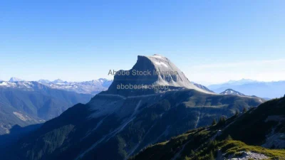 A breathtaking mountain landscape with clear blue skies