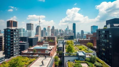 A city with public parks on every rooftop