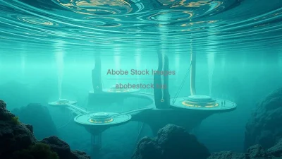 A futuristic underwater city with zero pollution