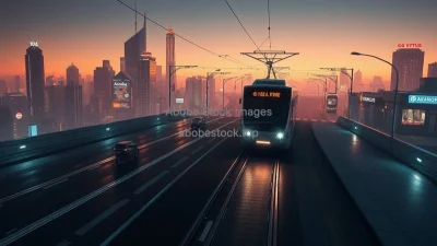 A futuristic world without cars