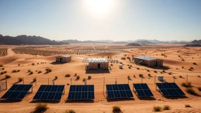 A solar-powered village in the middle of the desert