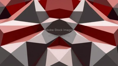 Abstract polygonal shapes with sharp edges