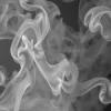 Abstract smoke effect on transparent background