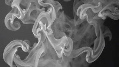 Abstract smoke effect on transparent background
