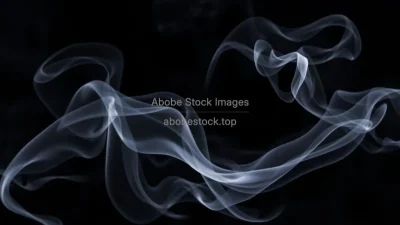 Abstract smoke wisps on dark background