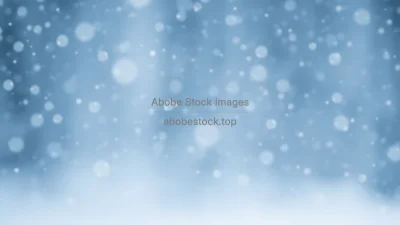 Abstract winter motion blur of falling snowflakes