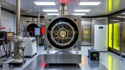Atomic clock laboratory with lasers mirrors and vacuum chambers extremely precise equipment