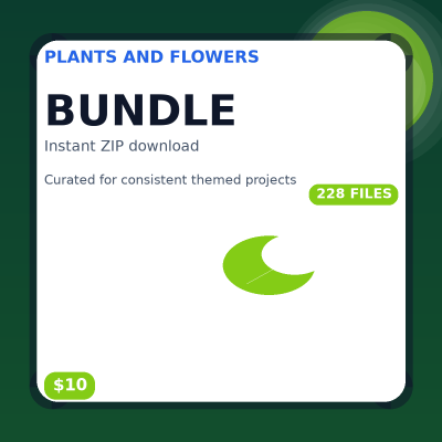 Plants and Flowers Bundle
