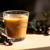 Cascara coffee drink in glass cup