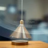 Classical mechanics experiment with swinging pendulum long exposure motion blur high speed camera
