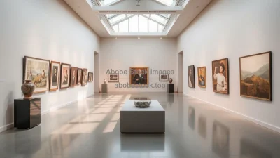 Contemporary gallery space with daylight control