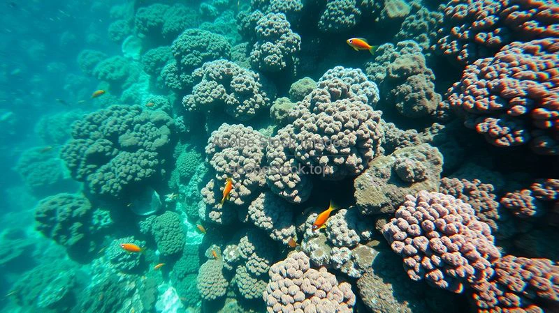 Coral reefs full of colorful marine life