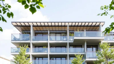 Eco smart residential building with solar shading