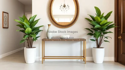 Entryway with console table