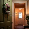 Floral wreath on interior door