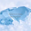 Frozen crystal macro in arctic color palette