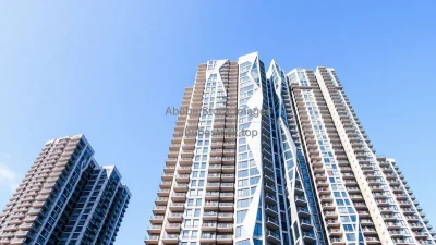 High rise residential tower with polygonal geometry