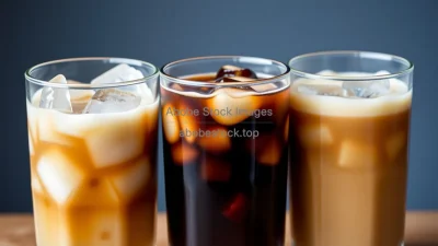 Iced coffee trio