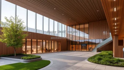 Modern innovation center with structural expression