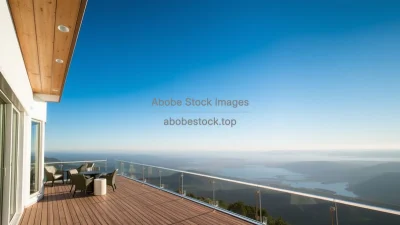 Modern observatory deck building with open views