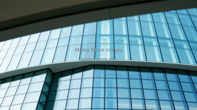 Modern research tower with clean vertical grid