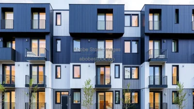 Modern student housing with modular facades
