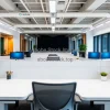 Open office with hot-desking stations