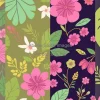 Seamless botanical patterns