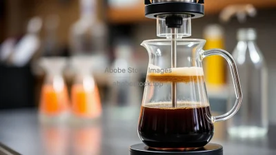 Siphon coffee brewing process