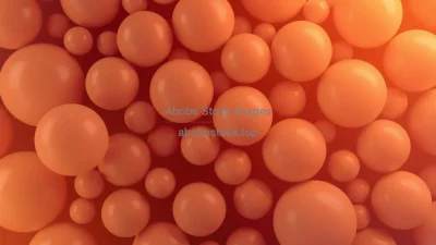 Soft gradient spheres overlapping