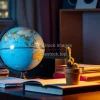 Study desk with globe