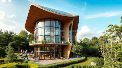 Sustainable eco-tower with solar panels