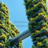 Sustainable skyscraper with vertical gardens