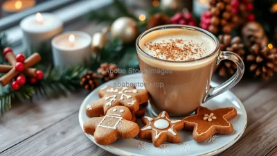 WSpiced gingerbread latte